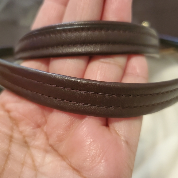 Coach Laura  Dark Brown Leather Tote #18336 - Picture 7 of 12